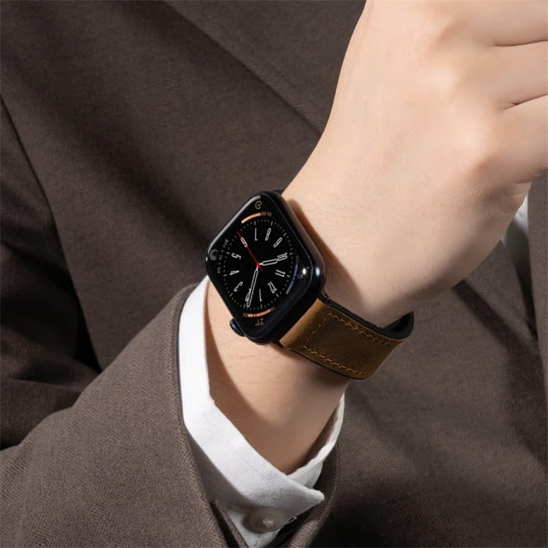 「男女兼用」apple watch series 11 バンド マグネット アップル ウォッチ バンド 革+シリコン guestcase