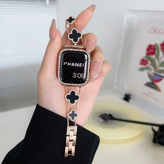 幸せの四葉のクローバー アップルウォッチ交換バンド かわいい