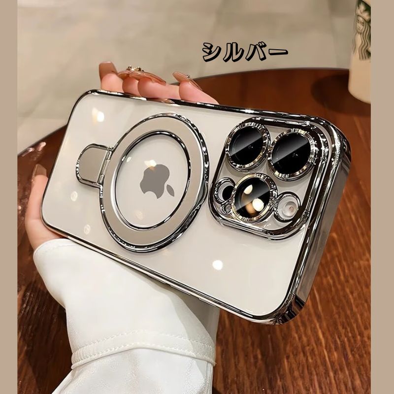 フラット設計スタンドiPhoneクリアケース カメラ保護 iPhoneハードソフトケース かわいい