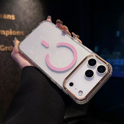 キラキラ iphoneクリアケース ラメ入り magsafe対応ケース iphone13~17シリーズ対応 guestcase