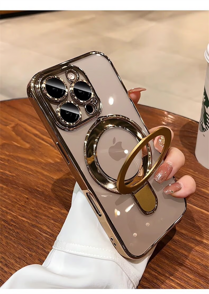 フラット設計スタンドiPhoneクリアケース カメラ保護 iPhoneハードソフトケース かわいい