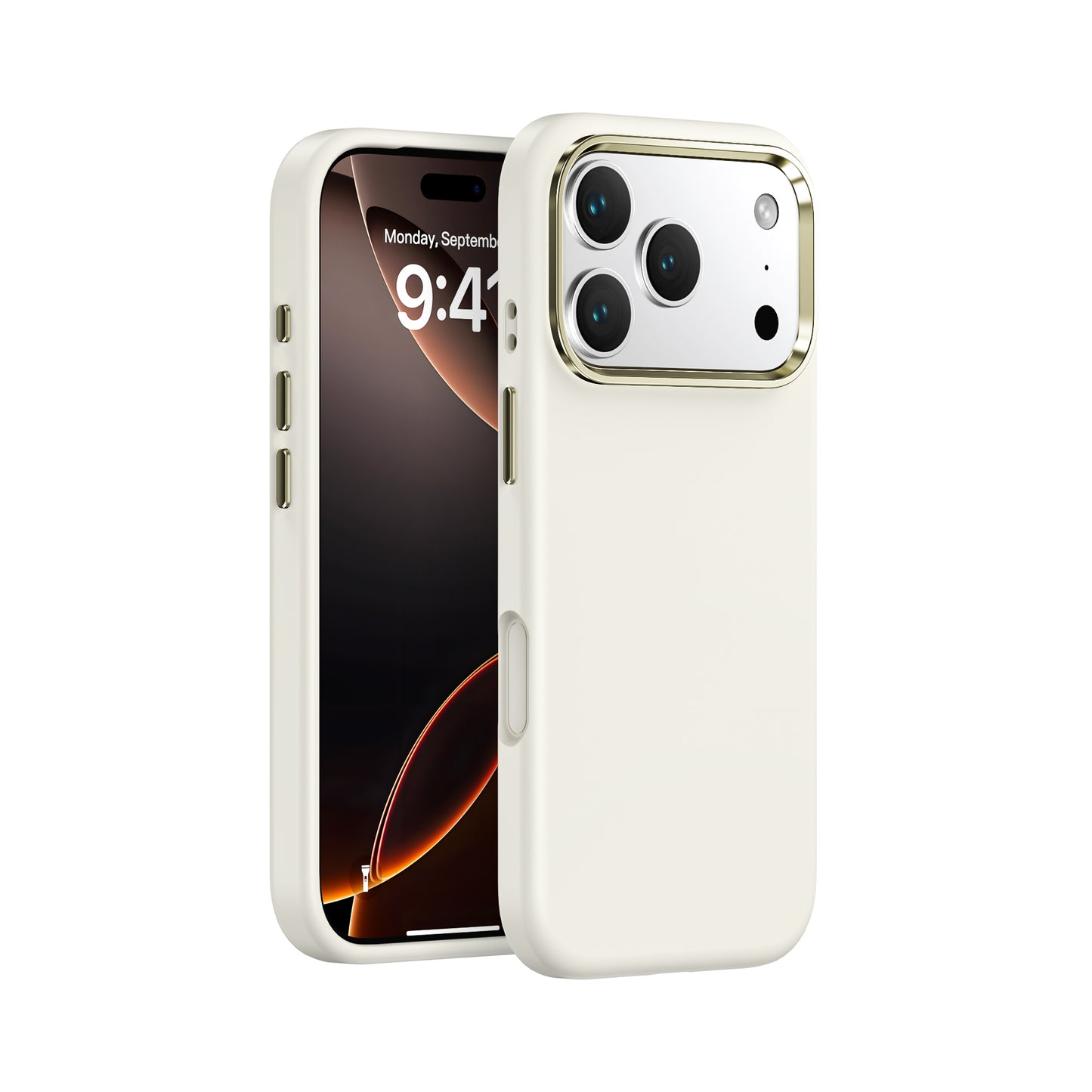 iphone17/17proケース シリコン スマホケース シンプル かわいい 衝撃に強い guestcase アイボリー iPhone17