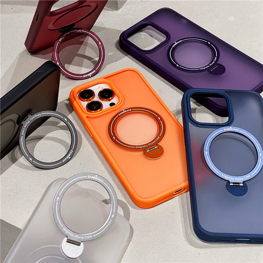 マジックリングiPhoneケース かわいい カメラ保護 マグスタンドiPhoneクリアケース カラフル おしゃれ