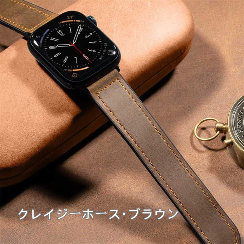 「男女兼用」apple watch series 11 バンド マグネット アップル ウォッチ バンド 革+シリコン guestcase
