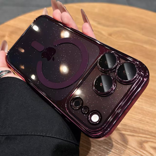 キラキラ iphone18pro/17promax クリアケース magsafe対応ケース カメラ保護