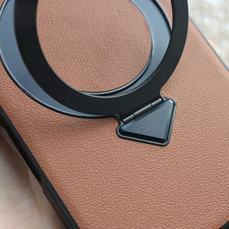 超強力で極薄iPhone牛革ケース フラットスタンドリング iPhoneレザーケース ビジネスシーンに最適 GETCASE