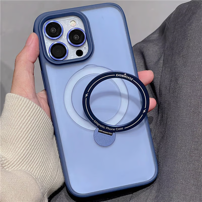 マジックリングiPhoneケース かわいい カメラ保護 マグスタンドiPhoneクリアケース カラフル おしゃれ