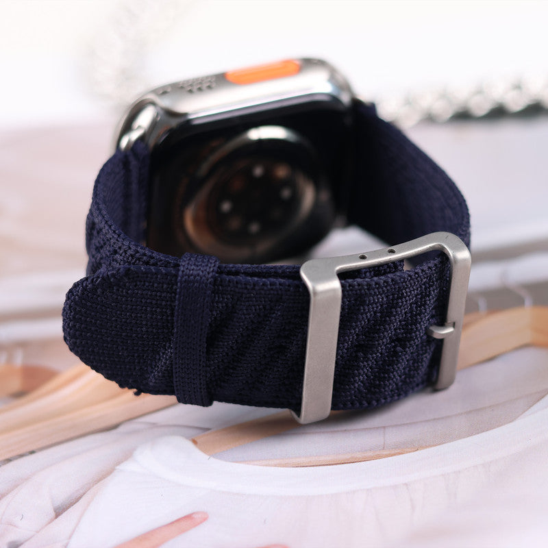 ナイロンアップルウォッチバンド 編み込み apple watch Series11 バンド 男女兼用 guestcase