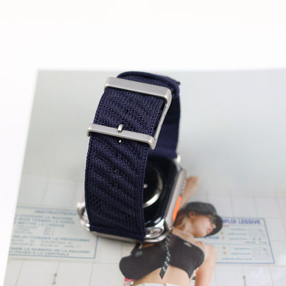 ナイロンアップルウォッチバンド 編み込み apple watch Series11 バンド 男女兼用 guestcase