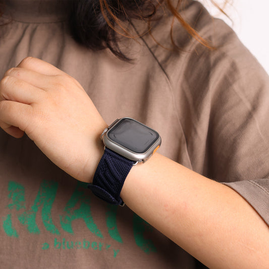 ナイロンアップルウォッチバンド 編み込み apple watch Series11 バンド 男女兼用 guestcase