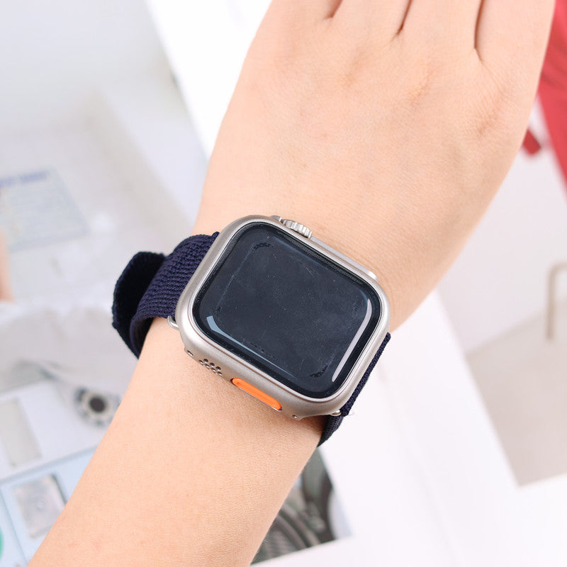 ナイロンアップルウォッチバンド 編み込み apple watch Series11 バンド 男女兼用 guestcase