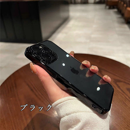 黄 ば ま ないiphoneクリア ハードケース 写真やステッカーなどiPhoneケースに挟むだけ 我的商店 ブラック iPhone17