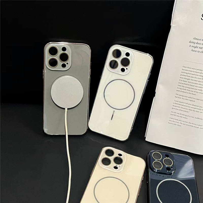 magsafeケース ガラス iphne17pro/16 ケース シンプル おしゃれ お揃いケース GUESTCASE