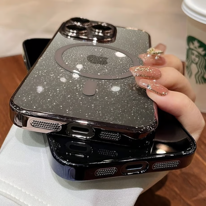 キラキラ iphone17pro/17promax クリアケース magsafe対応ケース カメラ保護 GUESTCASE