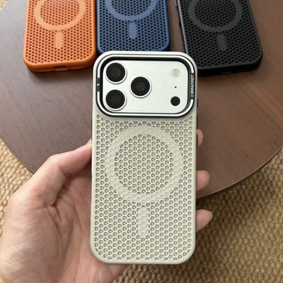 iphone放熱ケース 隠しスタンド付き iphone17/16 magsafeケース メンズ向け GUESTCASE