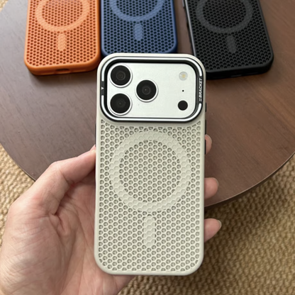 iphone放熱ケース 隠しスタンド付き iphone17/16 magsafeケース メンズ向け GUESTCASE