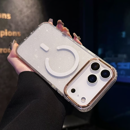 キラキラ iphoneクリアケース ラメ入り magsafe対応ケース iphone13~17シリーズ対応 guestcase