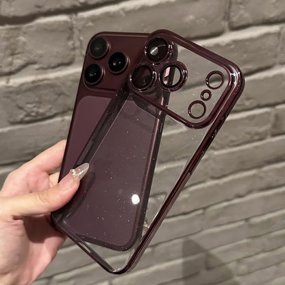 iphone用キラキラと輝く星のようなケース かわいい 黄ばみにくいトレンドのiPhoneクリアケース 我的商店