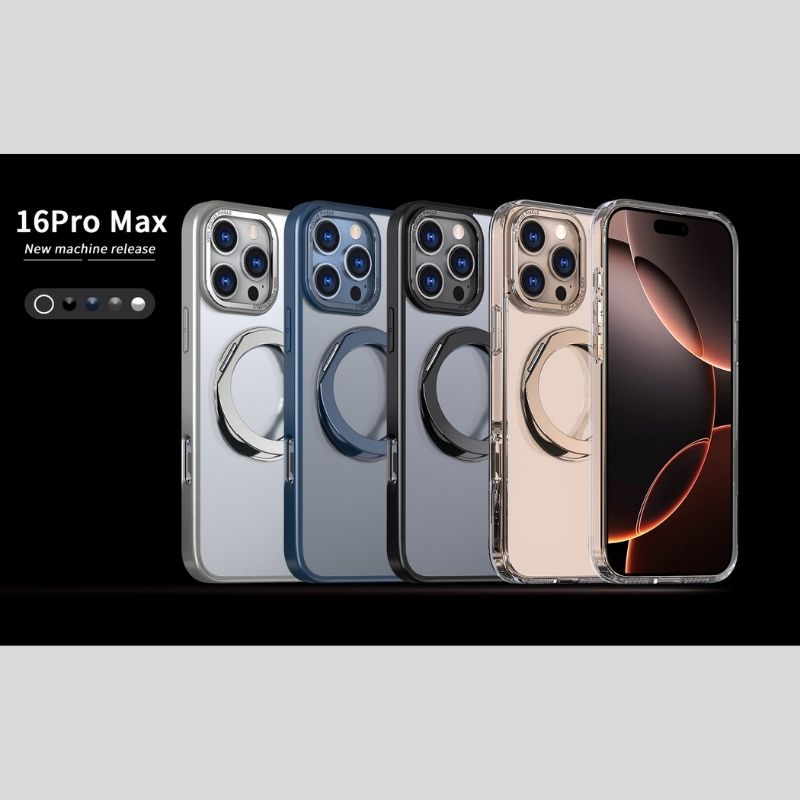 耐衝撃に最強なiPhoneマグスタンドプラスクリアケース カメラフチ高いiPhone透明ケース マグセーフ磁石内臓 我的商店