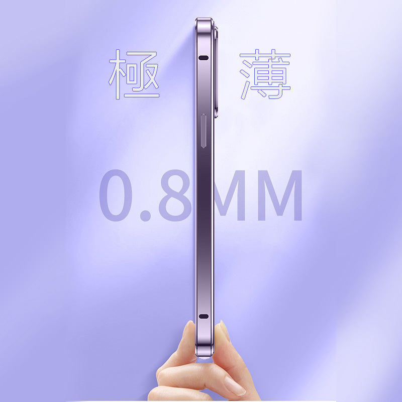 全面保護 iphoneケース フルカバー クリア 覗き見防止 薄型 両面ガラスケース GUESTCASE