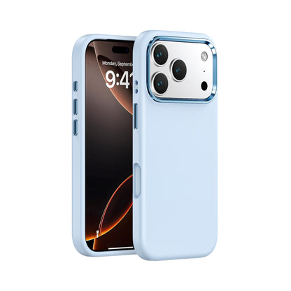 iphone17/17proケース シリコン スマホケース シンプル かわいい 衝撃に強い guestcase スカイブルー iPhone17