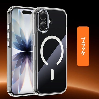 iphone17/17pro ガラスケース 薄い 軽い iphone airケース おしゃれ magsafe対応ケース guestcase ブラック iPhone17