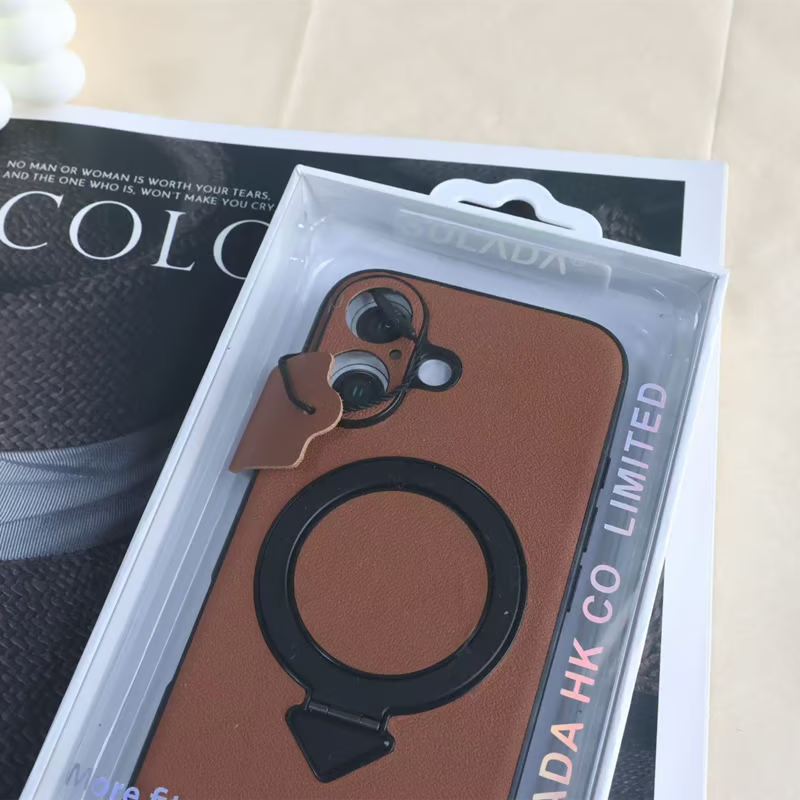 超強力で極薄iPhone牛革ケース フラットスタンドリング iPhoneレザーケース ビジネスシーンに最適 GETCASE