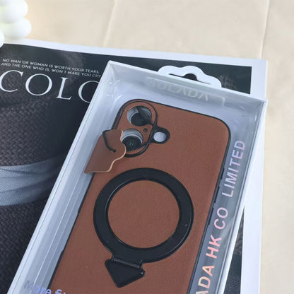 超強力で極薄iPhone牛革ケース フラットスタンドリング iPhoneレザーケース ビジネスシーンに最適 GETCASE