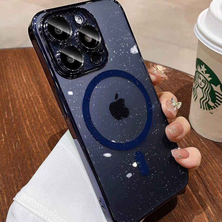 キラキラ iphone17pro/17promax クリアケース magsafe対応ケース カメラ保護 GUESTCASE
