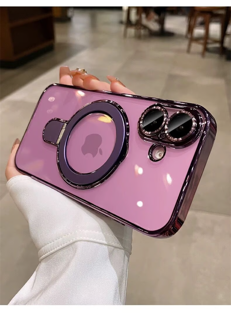 フラット設計スタンドiPhoneクリアケース カメラ保護 iPhoneハードソフトケース かわいい