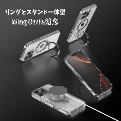 透明度99％向上iPhoneクリアケース フラットスタンドスマホケース 黄ばまないiPhone透明ケース 薄い 我的商店