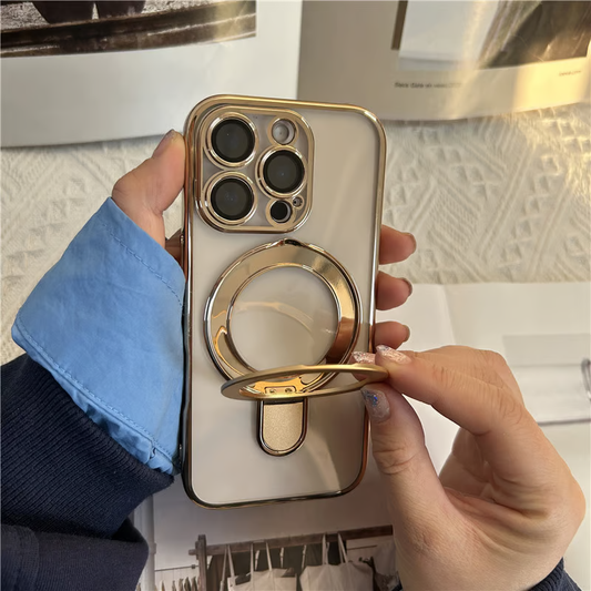 フラット設計スタンドiPhoneクリアケース カメラ保護 iPhoneハードソフトケース かわいい