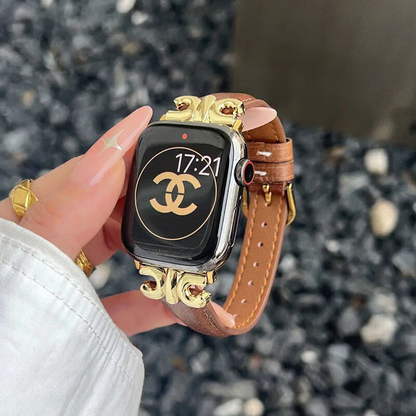 apple watch series 10 バンド 本革 アップル ウォッチ バンド かわいい 人気 我的商店
