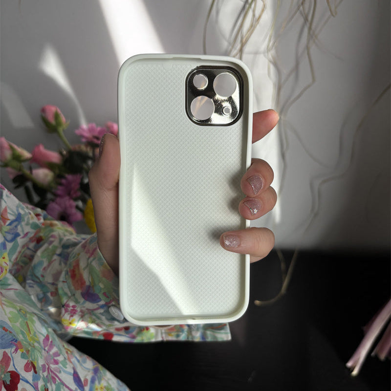 上質なシンプルレザーiPhoneケース ホワイトiPhoneマットレザーケース プチプラ GETCASE
