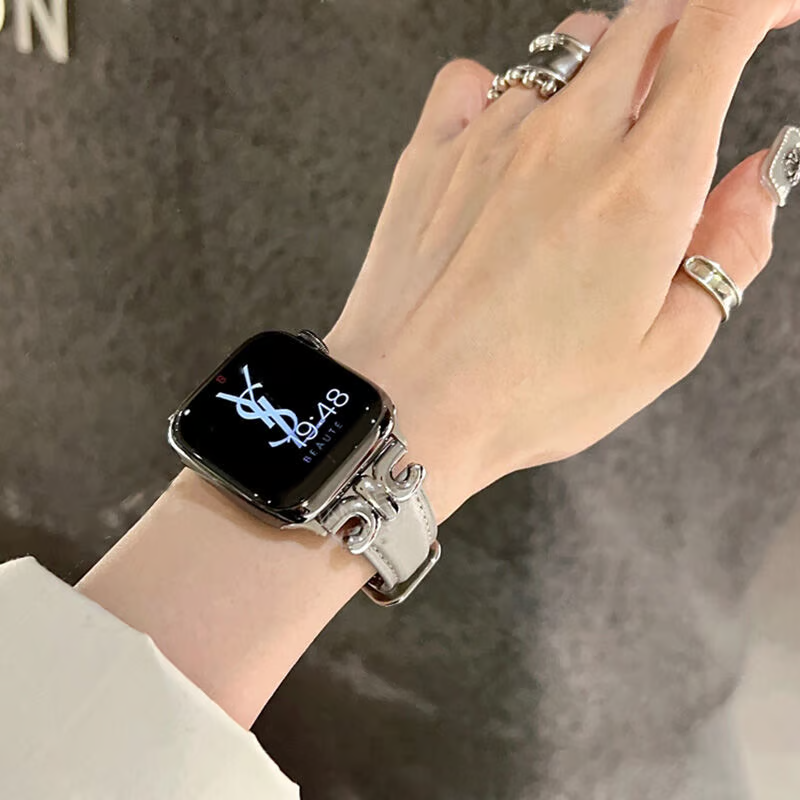apple watch series 10 バンド 本革 アップル ウォッチ バンド かわいい 人気 我的商店