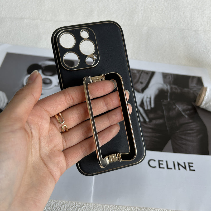 iphone スタンド 付き ケース レザー iphone16/15 ケース シンプル 可愛い GETCASE
