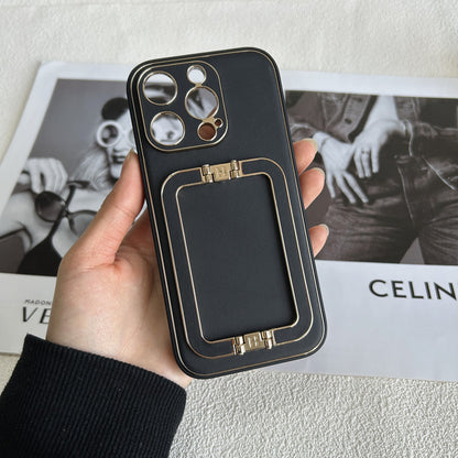 iphone スタンド 付き ケース レザー iphone16/15 ケース シンプル 可愛い GETCASE