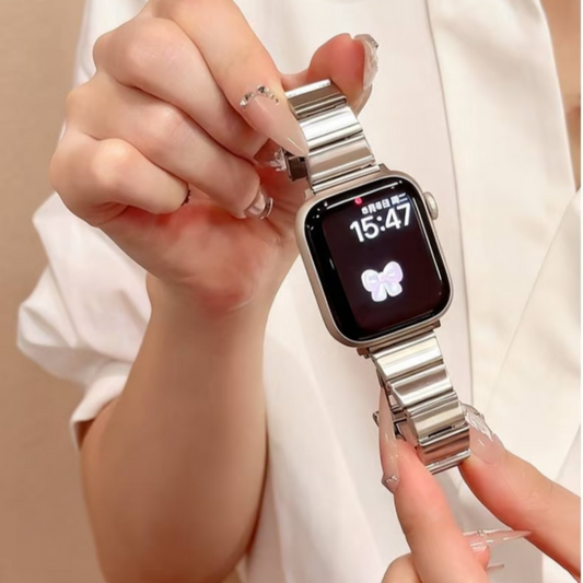 apple watch バンド 韓国 おしゃれ アップル ウォッチ ステンレス バンド 女性 guestcase 38/40/41/42(Series10/11)mm シルバー