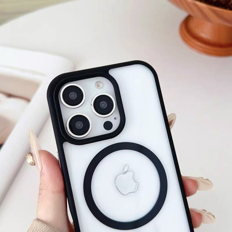 ストラップ付き iphone クリアケース ショルダー magsafe対応 隠しストラップホール付き GUESTCASE