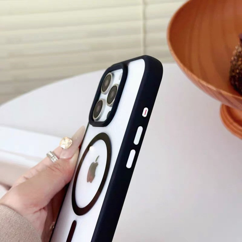 ストラップ付き iphone クリアケース ショルダー magsafe対応 隠しストラップホール付き GUESTCASE