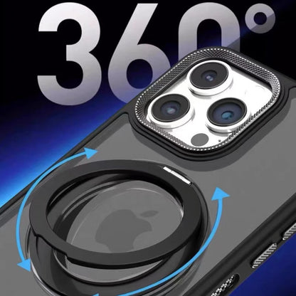 隠しスタンド付き iphone17/16 ケース マット 指紋・汚れつかない おしゃれ GUESTCASE