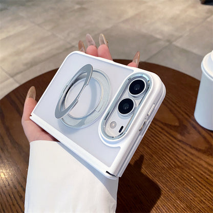 iphone duo ケース ヒンジ 保護 折りたたみiPhone Duo ケース スタンド 付き指紋 付きにくい