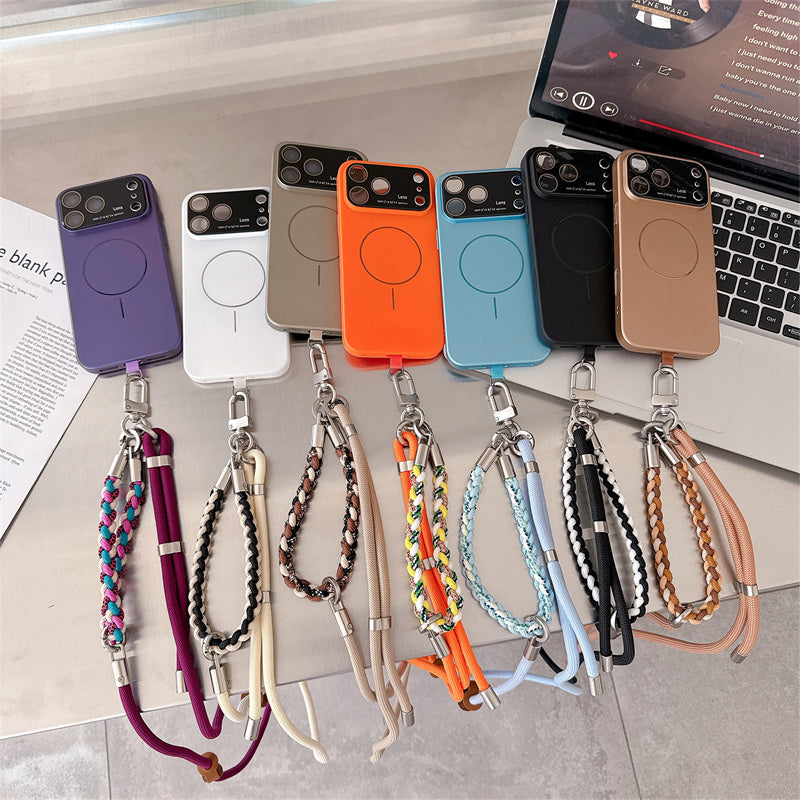 2本ストラップ付き magsafeケース iphone12~17シリーズ対応 ショルダーケース guestcase