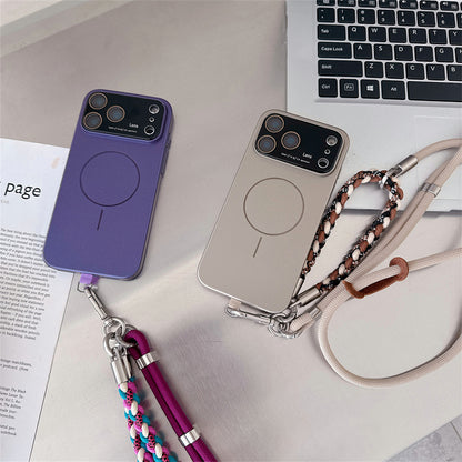 2本ストラップ付き magsafeケース iphone12~17シリーズ対応 ショルダーケース guestcase