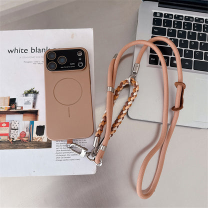 2本ストラップ付き magsafeケース iphone12~17シリーズ対応 ショルダーケース guestcase