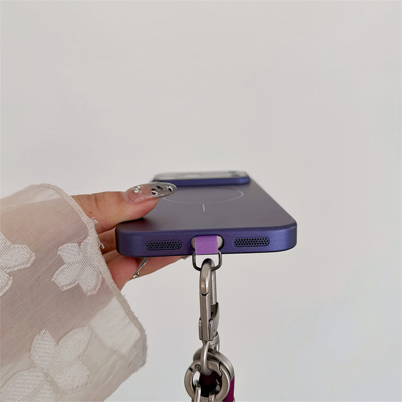 2本ストラップ付き magsafeケース iphone12~17シリーズ対応 ショルダーケース guestcase