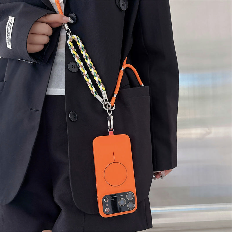 2本ストラップ付き magsafeケース iphone12~17シリーズ対応 ショルダーケース guestcase