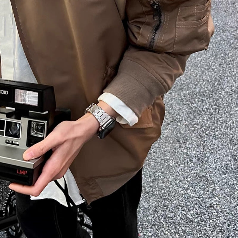 ステンレス アップル ウォッチ ウルトラ バンド 高級 メンズ Apple Watch 10/11 バンド おすすめ guestcase