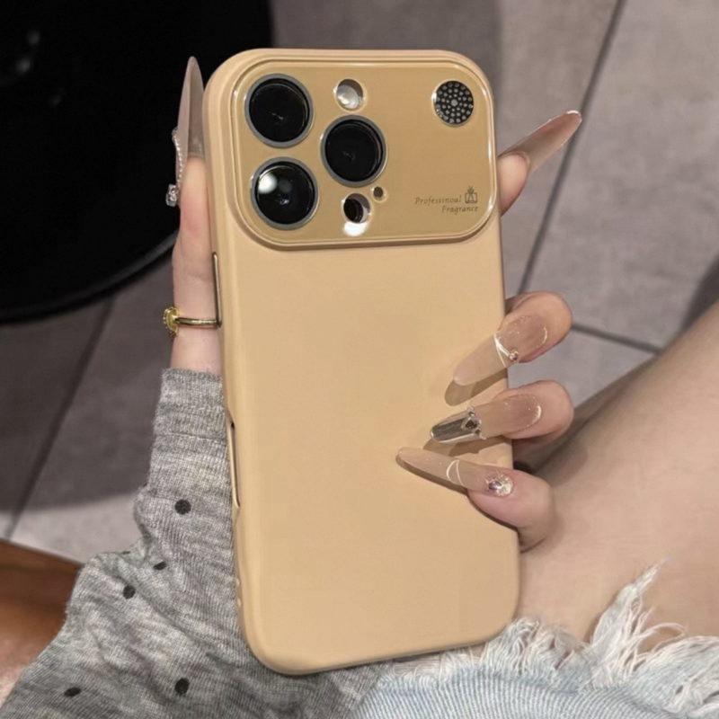 アロマ ディフューザー付き iphone17/17air シリコンケース カメラ保護 耐衝撃iphoneケース シンプル