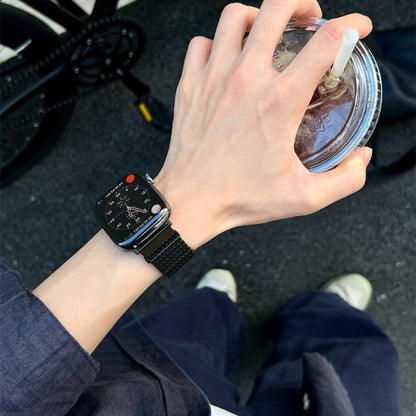 高級 ステンレス apple watchバンド モールス信号 アップルウォッチバンド マグネット式 軽い GUESTCASE